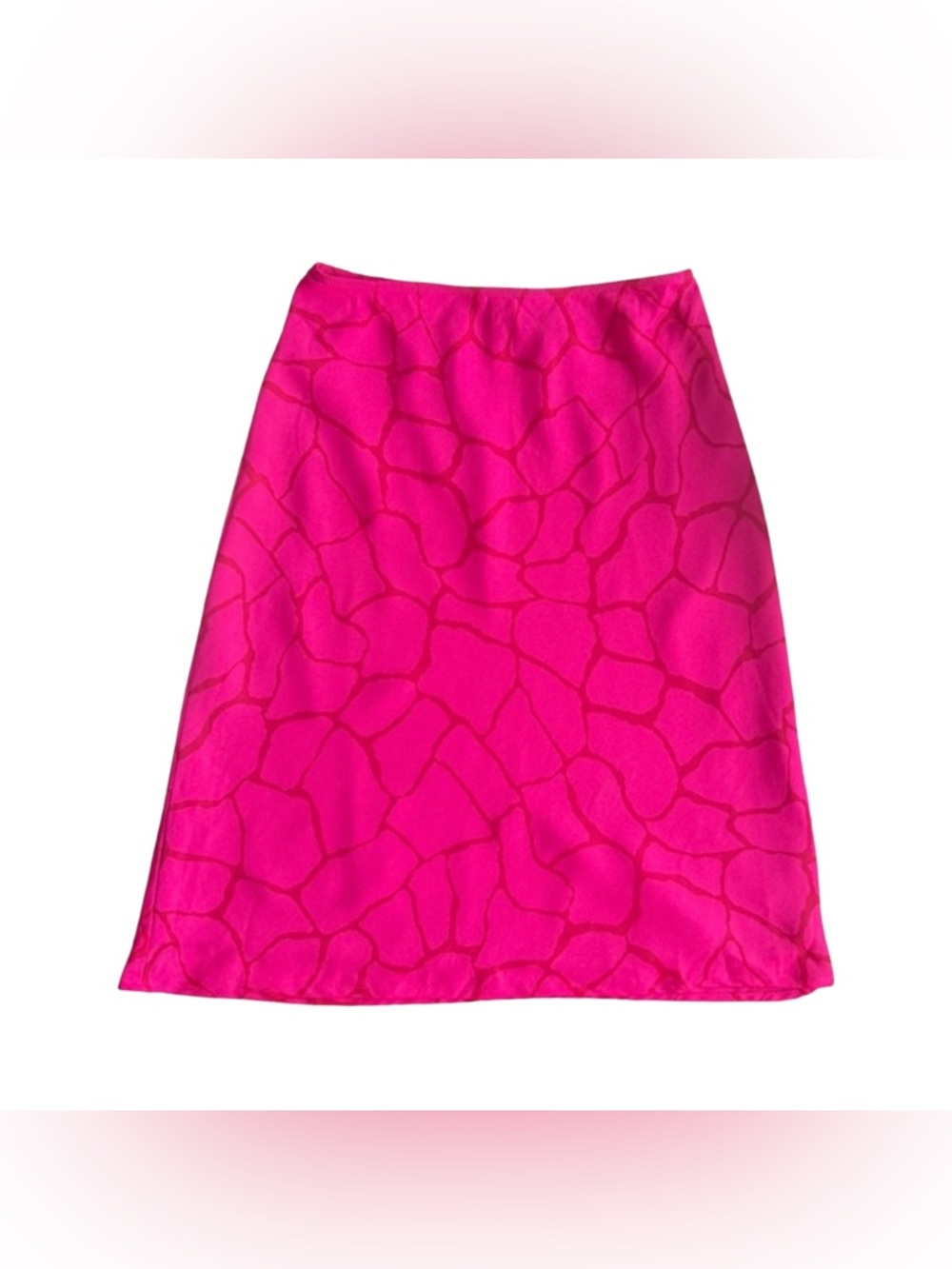 Y2K Express Giraffe Midi Slip Skirt